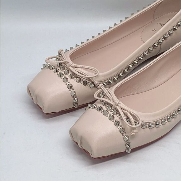 Christian Louboutin Mamadrague Spikes Red Sole Ballerina Flats size 39 - Picture 11 of 15